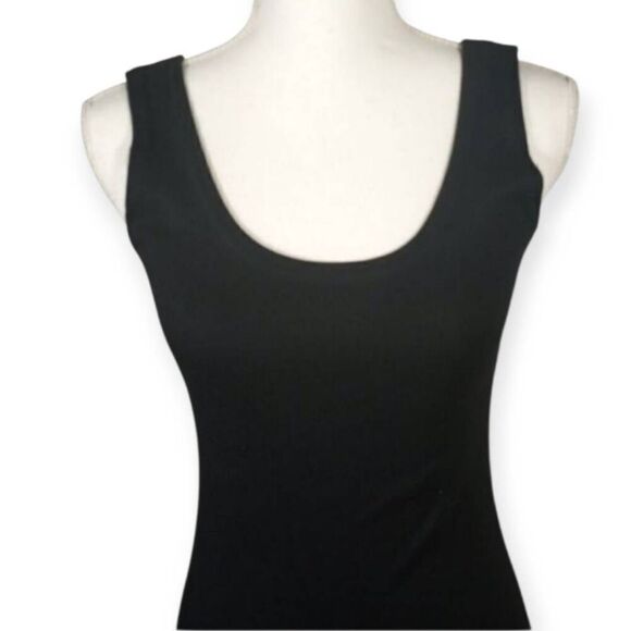BLACK TANK BODYCON DRESS SZ.5 EUC. - Picture 2 of 6